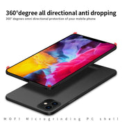For iPhone 12 / 12 Pro MOFI Frosted PC Ultra-thin Hard Case(Red) Eurekaonline