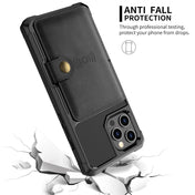 For iPhone 12 / 12 Pro Magnetic Wallet Card Bag Leather Case(Black) Eurekaonline