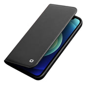 For iPhone 12 / 12 Pro QIALINO Business Horizontal Flip Leather Case with Holder & Card Slots & Wallet(Black) Eurekaonline