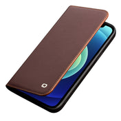 For iPhone 12 / 12 Pro QIALINO Business Horizontal Flip Leather Case with Holder & Card Slots & Wallet(Brown) Eurekaonline