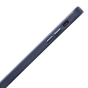 For iPhone 12 / 12 Pro QIALINO Shockproof Cowhide Leather Protective Case(Blue) Eurekaonline