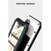 For iPhone 12 LOVE MEI Metal Shockproof Waterproof Dustproof Protective Case(Black) Eurekaonline
