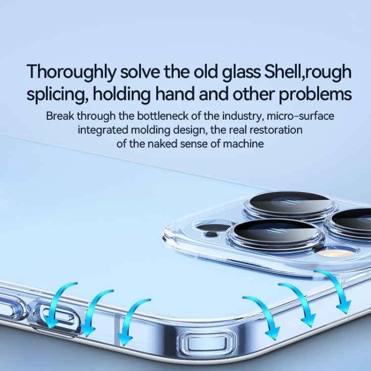 For iPhone 12 Pro SULADA Crytal Steel Series Diamond Glass + TPU Phone Case(Transparent) Eurekaonline