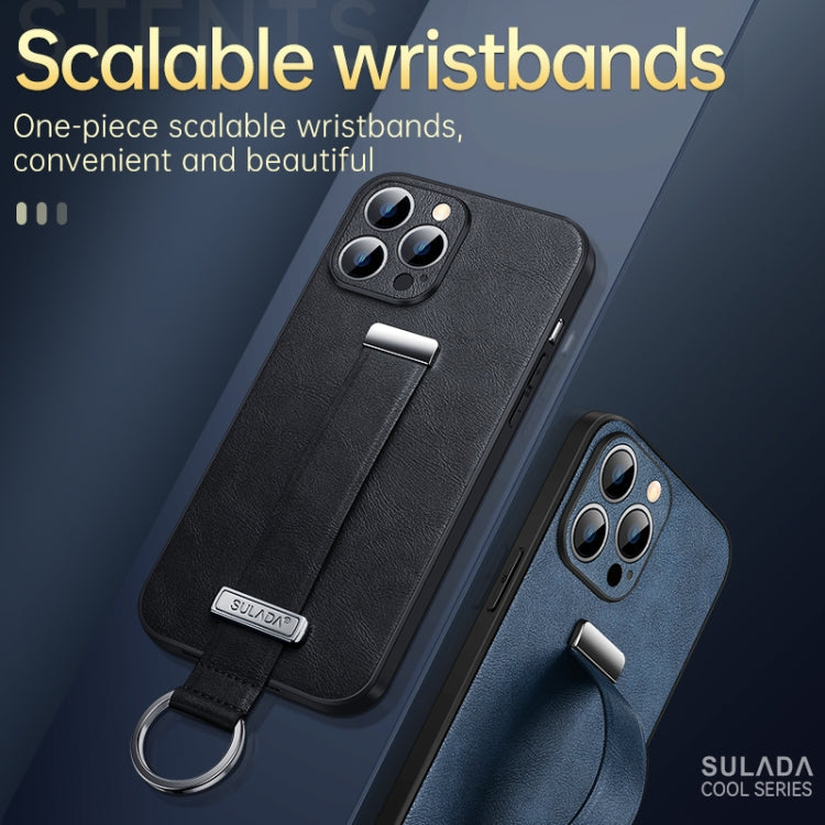 For iPhone 12 SULADA Cool Series PC + Leather Texture Skin Feel Shockproof Phone Case (Brown) Eurekaonline