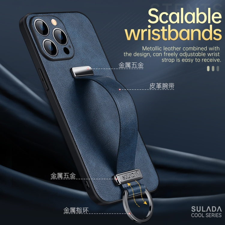 For iPhone 12 SULADA Cool Series PC + Leather Texture Skin Feel Shockproof Phone Case (Green) Eurekaonline