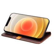 For iPhone 12 mini QIALINO Business Horizontal Flip Leather Case with Holder & Card Slots & Wallet (Brown) Eurekaonline