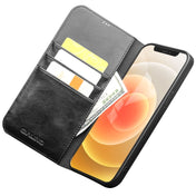 For iPhone 12 mini QIALINO Horizontal Flip Leather Case with Holder & Card Slots & Wallet (Black) Eurekaonline