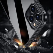 For iPhone 12 mini SULADA  Aviation Aluminum Frame Nano Glass TPU Case(Black) Eurekaonline