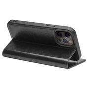For iPhone 13 QIALINO Horizontal Flip Leather Case with Holder & Card Slots & Wallet Pro(Black) Eurekaonline