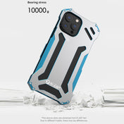 For iPhone 13 R-JUST Shockproof Armor Metal Protective Case(Blue) Eurekaonline