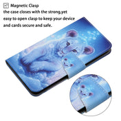 For iPhone 14 3D Colored Drawing Flip Leather Phone Case (Leopard) Eurekaonline