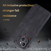 For iPhone 14 AZNS 3D Embossed Skin Feel Phone Case(Purple) Eurekaonline
