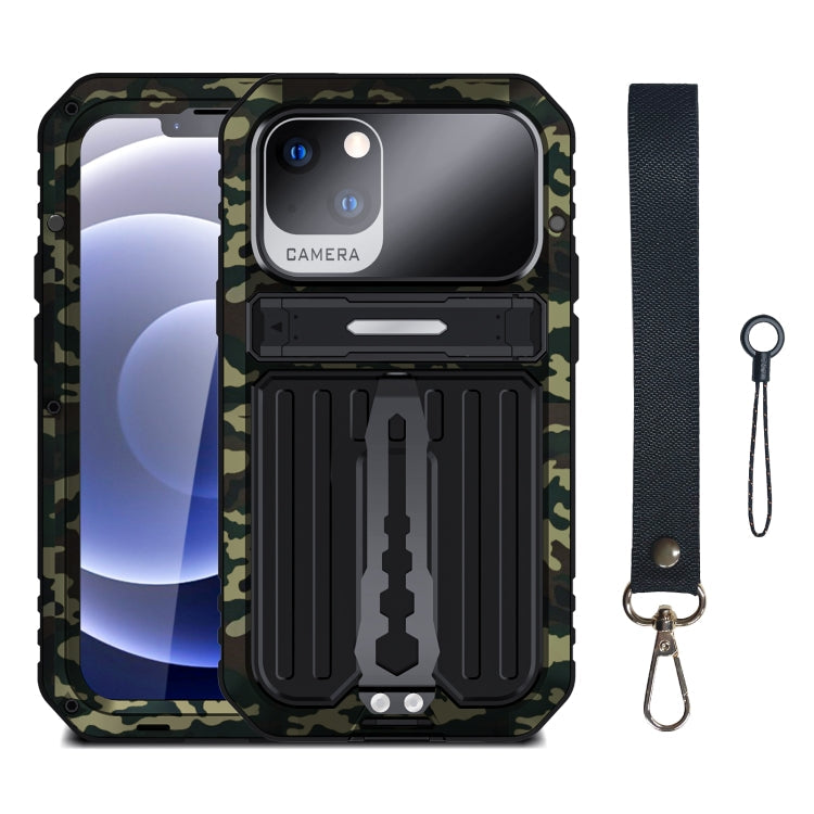 For iPhone 14 Armor Shockproof Splash-proof Dust-proof Phone Case (Camouflage) Eurekaonline