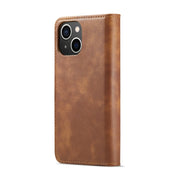 For iPhone 14 DG.MING Crazy Horse Texture Detachable Magnetic Leather Case(Brown) Eurekaonline