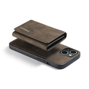 For iPhone 14 DG.MING M1 Series 3-Fold Multi Card Wallet Leather Case(Coffee) Eurekaonline