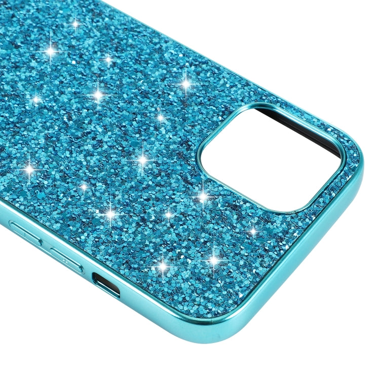 For iPhone 14 Glitter Powder TPU Phone Case (Blue) Eurekaonline