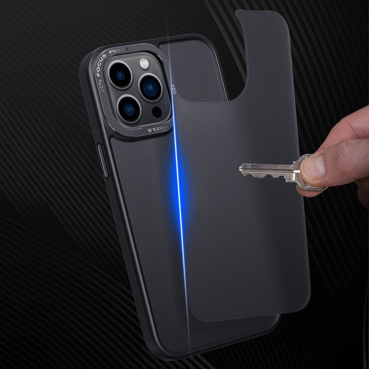 For iPhone 14 Gold Version Frosted Back Shockproof Phone Case (Dark Green) Eurekaonline