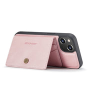 For iPhone 14 JEEHOOD Retro Magnetic Detachable Leather Phone Case (Pink) Eurekaonline