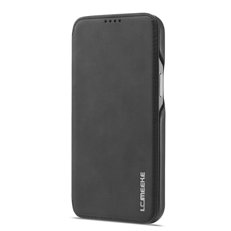 For iPhone 14 LC.IMEEKE Hon Ancient Series Flip Leather Phone Case (Black) Eurekaonline