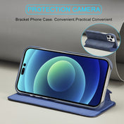For iPhone 14 LC.IMEEKE Hon Ancient Series Flip Leather Phone Case (Blue) Eurekaonline