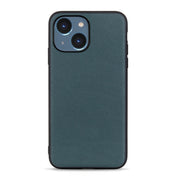 For iPhone 14 Lambskin Texture Genuine Leather Phone Case (Green) Eurekaonline