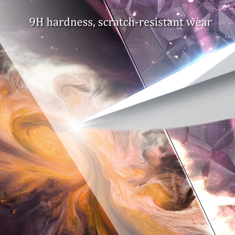 For iPhone 14 Marble Pattern Glass Protective Phone Case (Typhoon) Eurekaonline