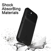 For iPhone 14 Plus LOVE MEI Metal Shockproof Waterproof Dustproof Phone Case(Army Green) Eurekaonline