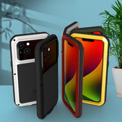 For iPhone 14 Plus LOVE MEI Metal Shockproof Waterproof Dustproof Phone Case(Army Green) Eurekaonline