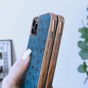 For iPhone 14 Pro Max Genuine Leather Ostrich Texture Nano Case (Green) Eurekaonline