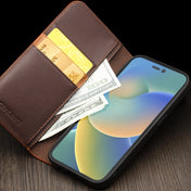 For iPhone 14 Pro Max QIALINO Business Horizontal Flip PU Phone Case (Brown) Eurekaonline
