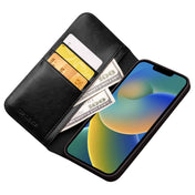For iPhone 14 QIALINO Horizontal Flip Leather Phone Case (Black) Eurekaonline