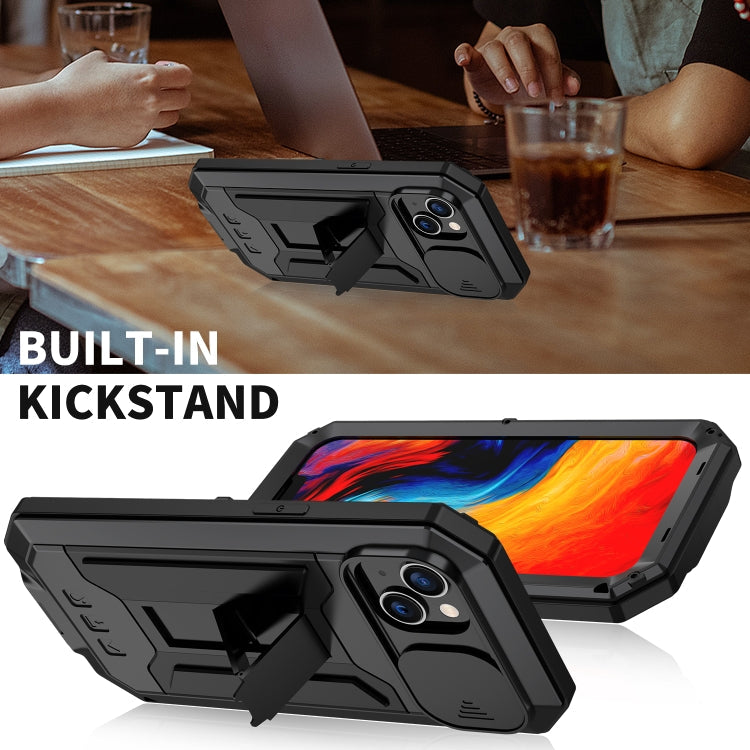 For iPhone 14 R-JUST Shockproof Waterproof Dust-proof Case (Black) Eurekaonline