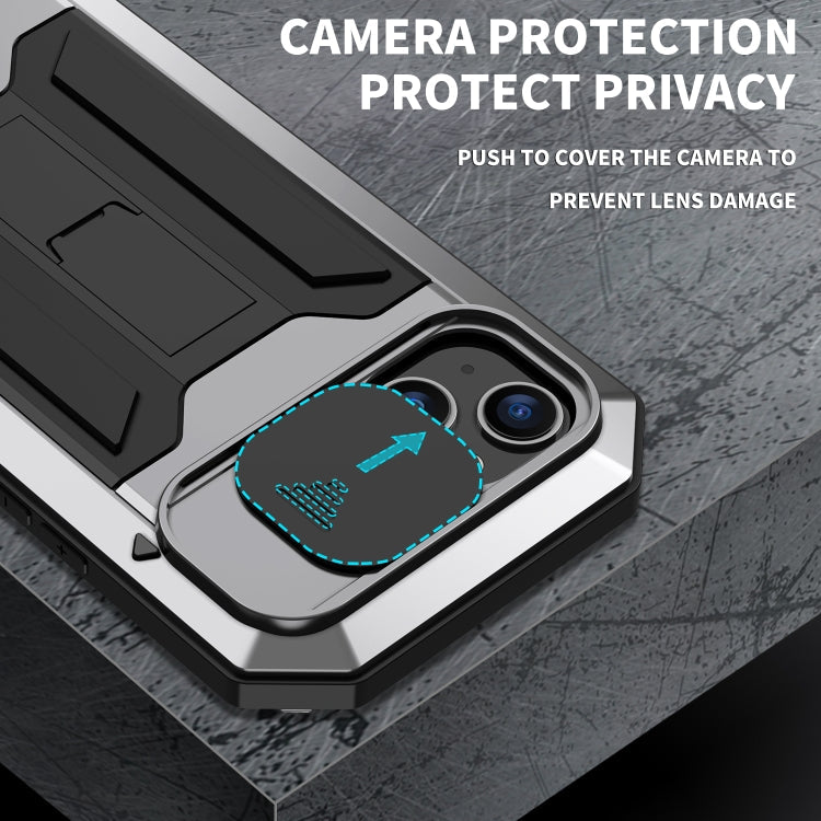 For iPhone 14 R-JUST Shockproof Waterproof Dust-proof Case (Silver) Eurekaonline