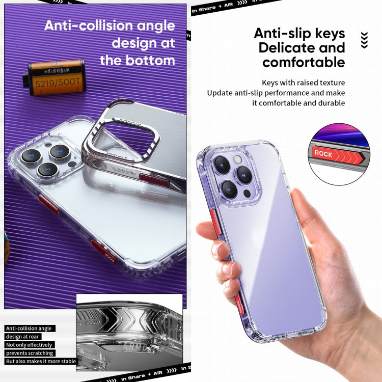 For iPhone 14 ROCK Air InShare Phone Case (Transparent) Eurekaonline