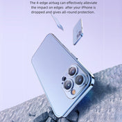 For iPhone 14 ROCK Frosted Plated Phone Case (Blue) Eurekaonline