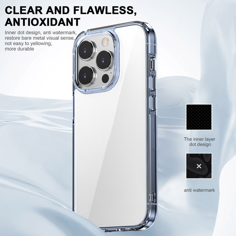 For iPhone 14 iPAKY Aurora Series Shockproof PC + TPU Protective Phone Case (Transparent Black) Eurekaonline