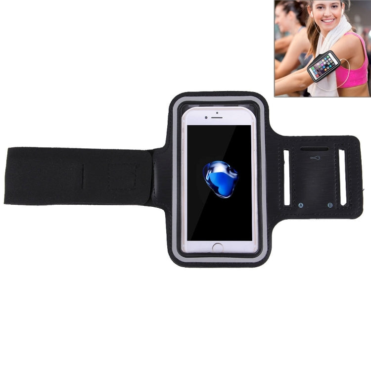 For iPhone 8 Plus & 7 Plus   Sport Armband Case with Key Pocket(Black) Eurekaonline