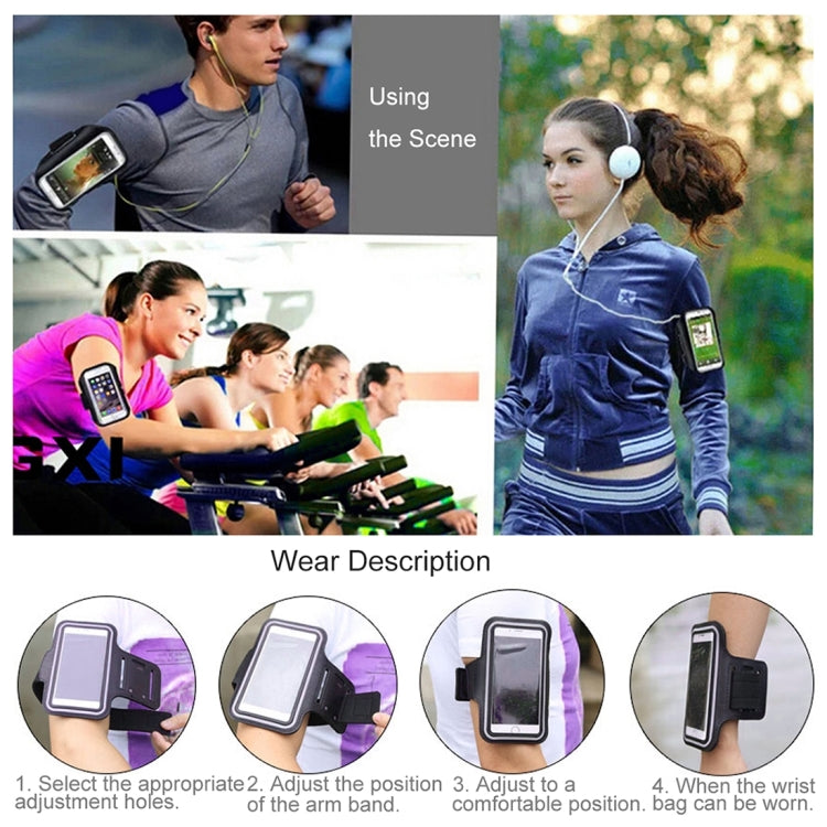 For iPhone 8 Plus & 7 Plus   Sport Armband Case with Key Pocket(Magenta) Eurekaonline