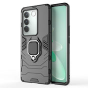 For vivo S16 Pro Magnetic Ring Holder PC + TPU Phone Case(Black) Eurekaonline
