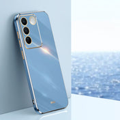 For vivo S16e XINLI Straight 6D Plating Gold Edge TPU Phone Case(Celestial Blue) Eurekaonline
