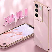 For vivo S16e XINLI Straight 6D Plating Gold Edge TPU Phone Case(Hawthorn Red) Eurekaonline