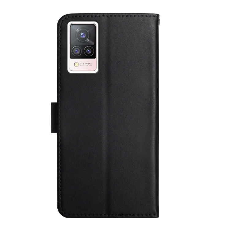 For vivo S9 Genuine Leather Fingerprint-proof Flip Phone Case(Black) Eurekaonline