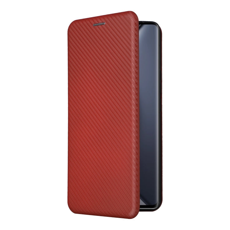 For vivo X90 Pro+ 5G Carbon Fiber Texture Flip Leather Phone Case(Brown) Eurekaonline