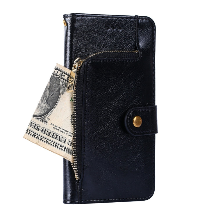 For vivo X90 Pro 5G Zipper Bag Leather Phone Case(Black) Eurekaonline