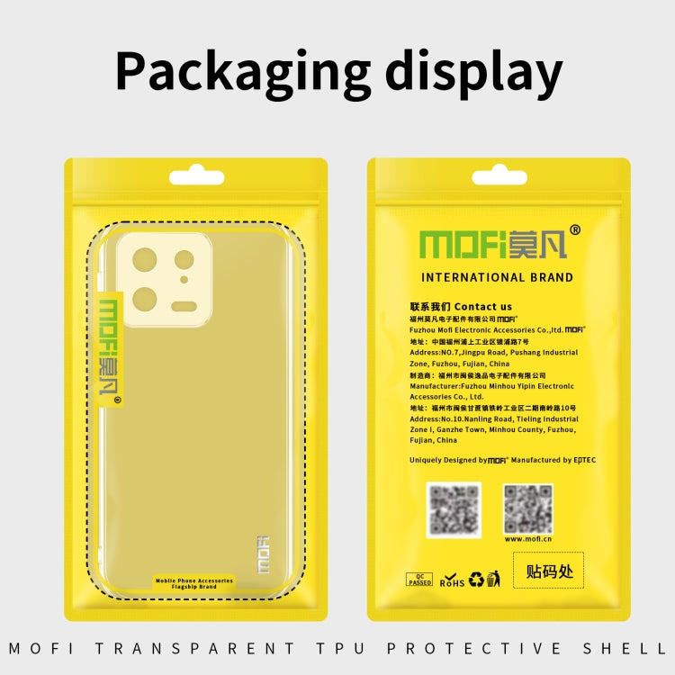 For vivo X90 Pro+ MOFI Ming Series Ultra-thin TPU Phone Case(Transparent) Eurekaonline