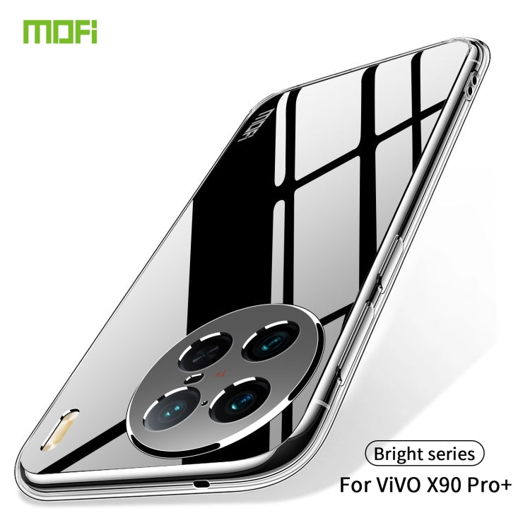 For vivo X90 Pro+ MOFI Ming Series Ultra-thin TPU Phone Case(Transparent) Eurekaonline