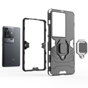 For vivo iQOO 11 Magnetic Ring Holder PC + TPU Phone Case(Red) Eurekaonline