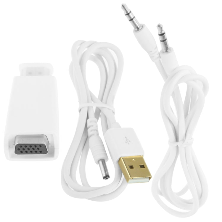 Full HD 1080P HDMI to VGA Adapter for Power and Audio Eurekaonline