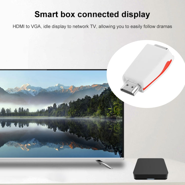 Full HD 1080P HDMI to VGA Adapter for Power and Audio Eurekaonline