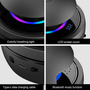 Fun Bluetooth Lighting Electronic Counting Intelligent Automatic Rope Skipping Machine(Black) Eurekaonline